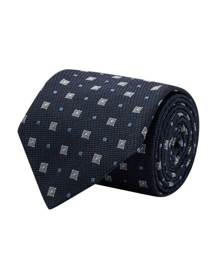Dallamano Tie in Navy Sky image 1
