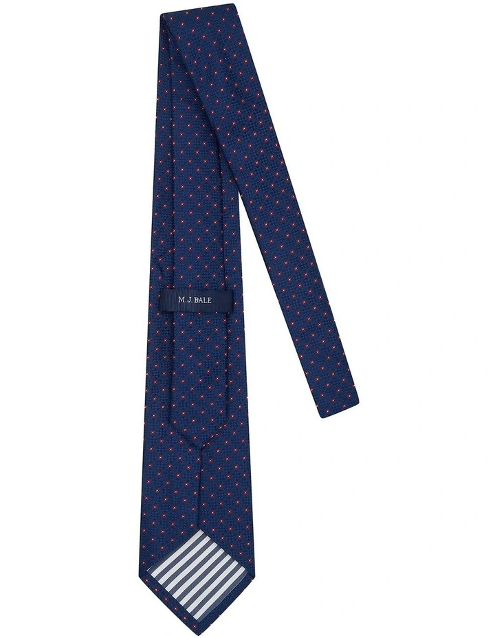 Ellerton Tie in Navy Red image 3