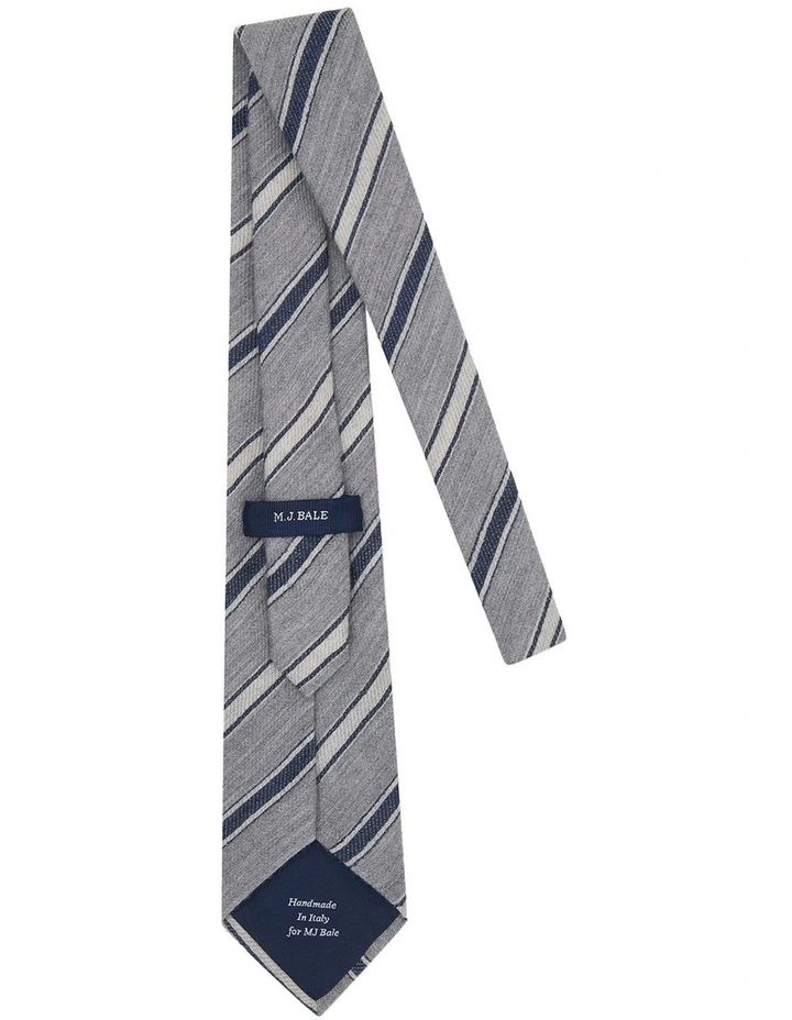 Fedele Tie in Grey Navy image 3