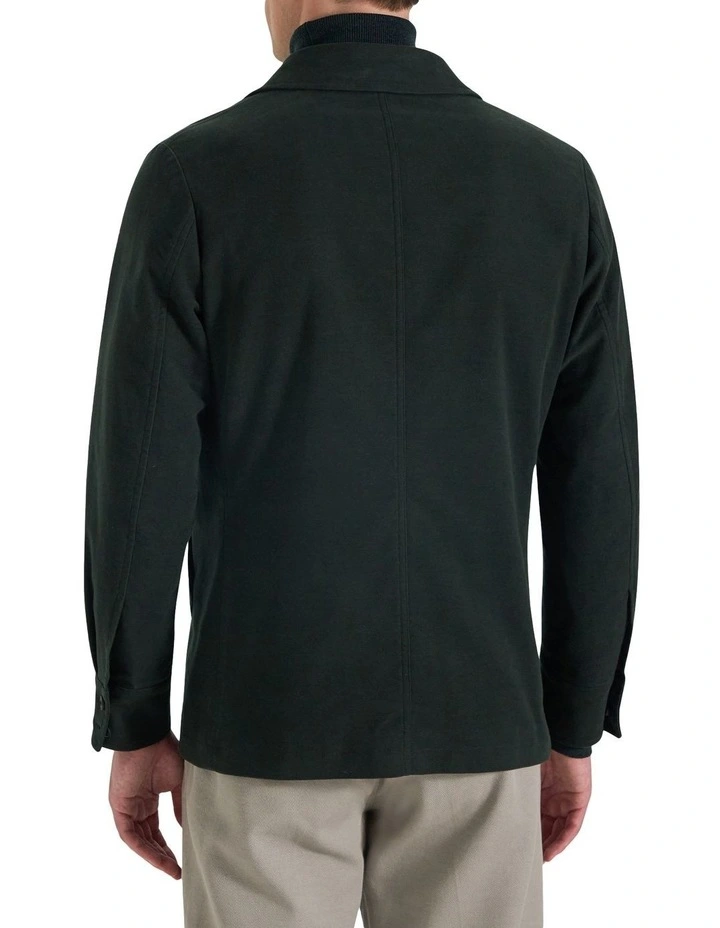 Flinders Moleskin Jacket in Green image 3