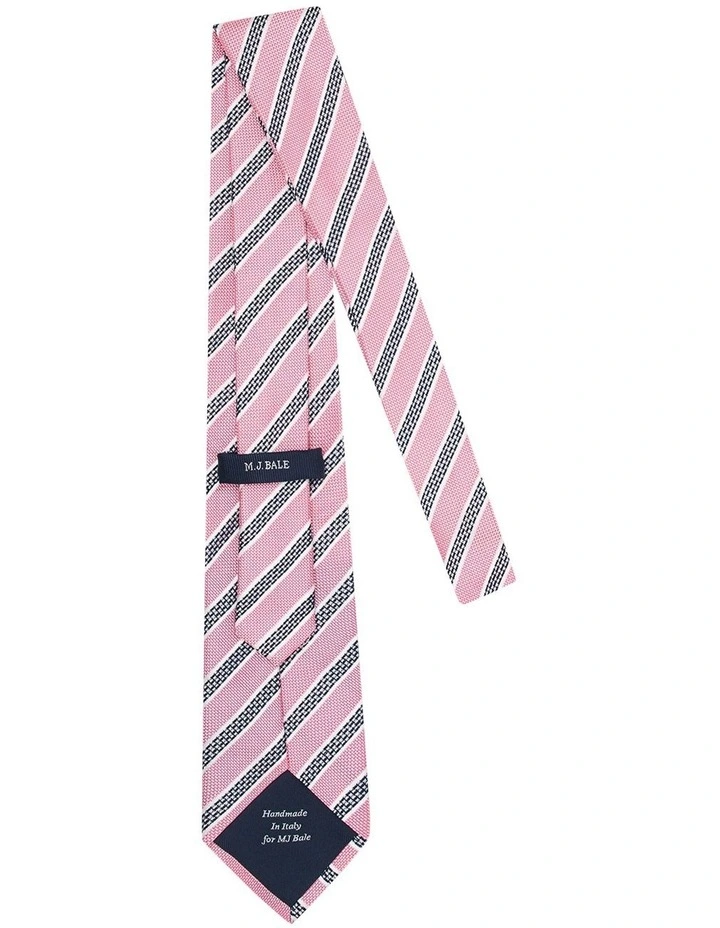 Gabrielli Tie in Pink Navy image 2