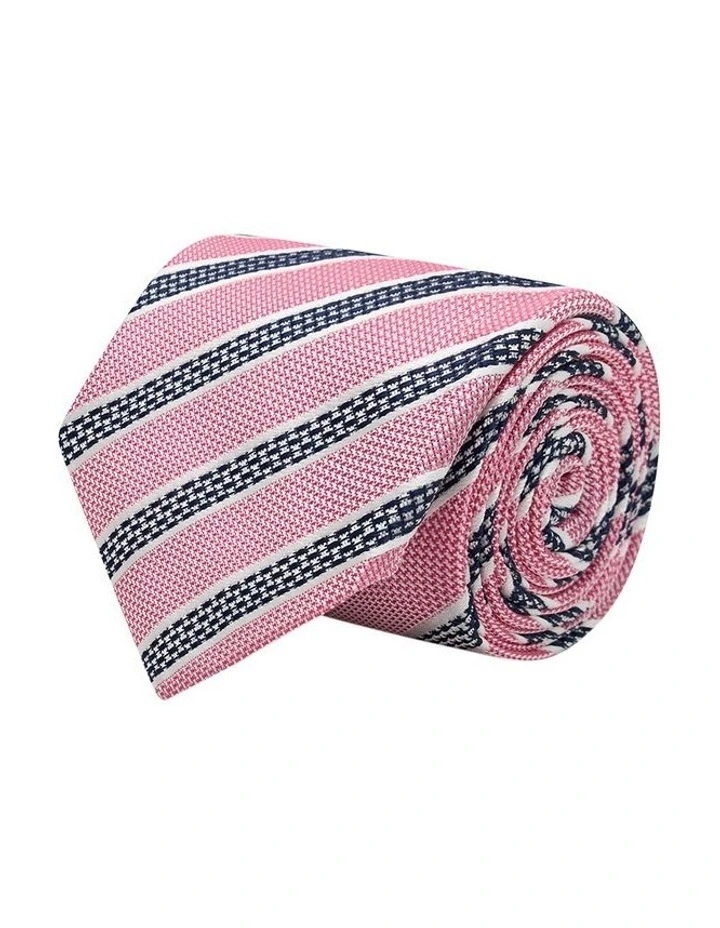 Gabrielli Tie in Pink Navy image 3