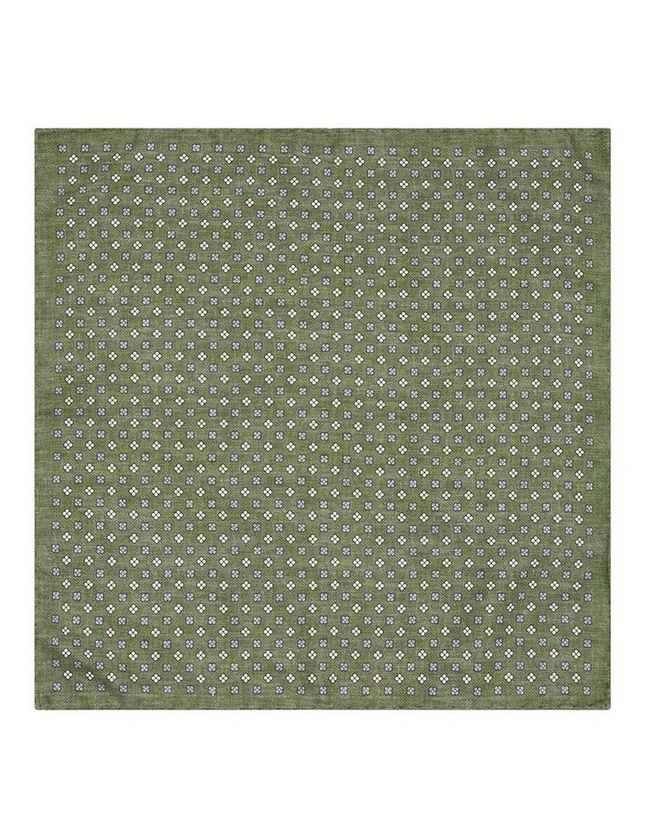 Giannoro Pocket Square in Green image 1
