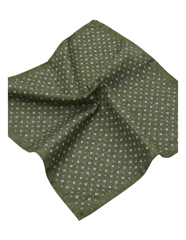 Giannoro Pocket Square in Green image 2