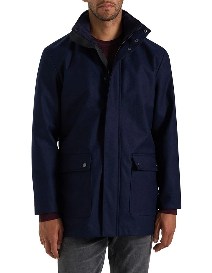 Ginsburg Wool Parka in Midnight image 1