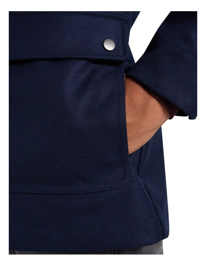 Ginsburg Wool Parka in Midnight image 5