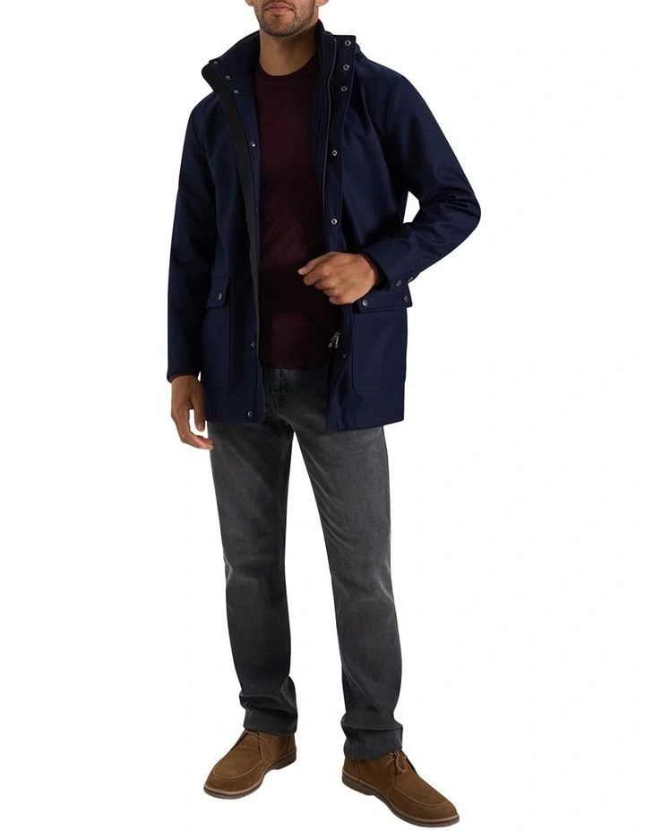 Ginsburg Wool Parka in Midnight image 6
