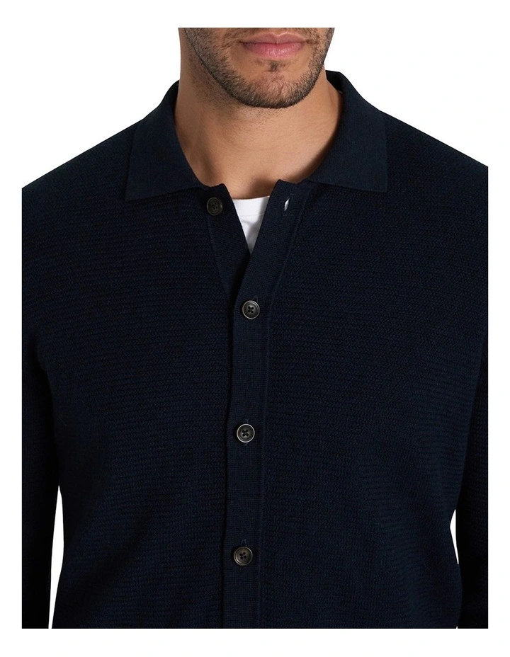 Jarvis Knit Shirt in Navy image 4