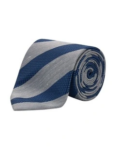 Kingswell Tie in Navy Silver