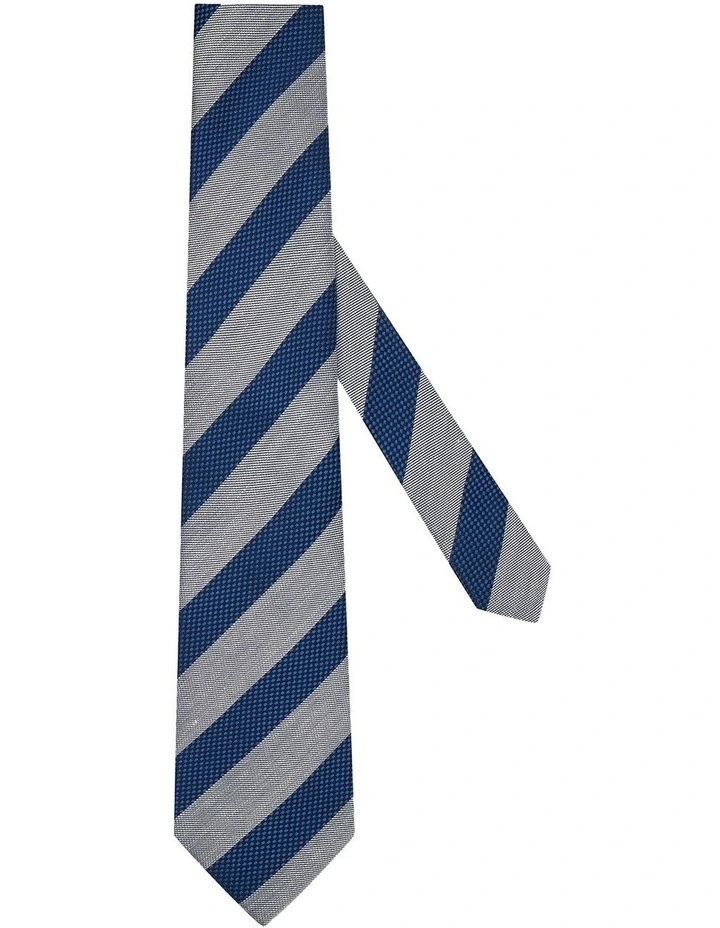 Kingswell Tie in Navy Silver image 2
