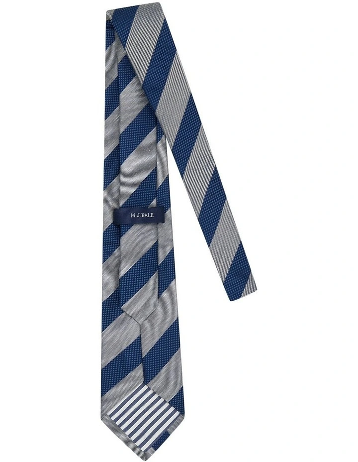 Kingswell Tie in Navy Silver image 3