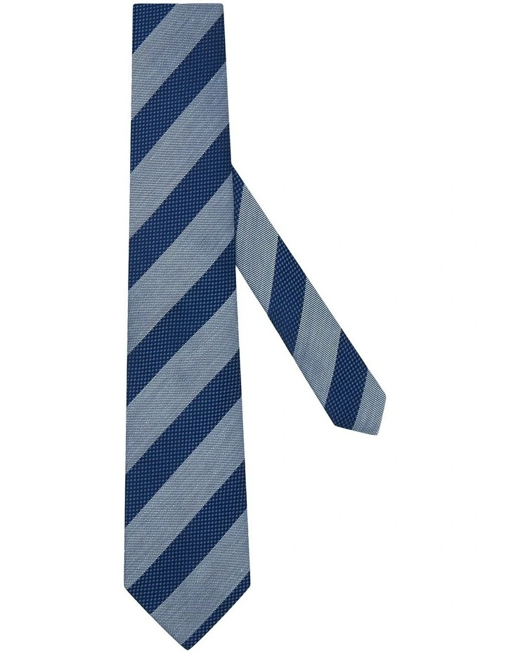 Kingswell Tie in Navy Light Blue image 2