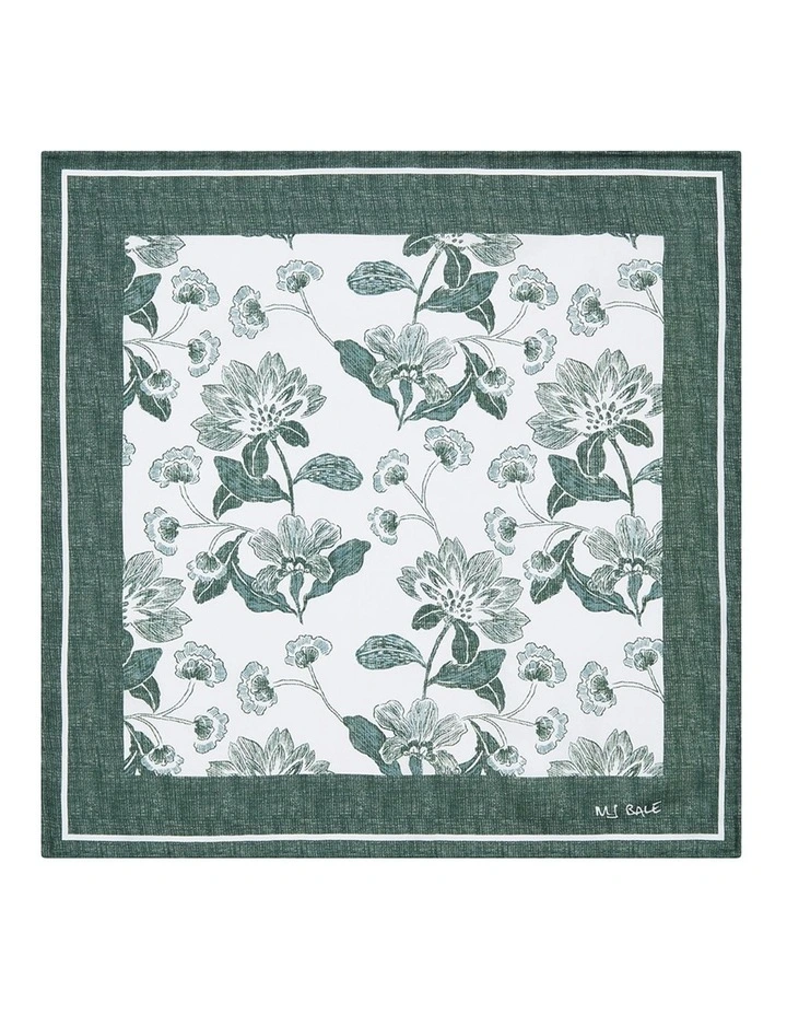 Kiwanuka Pocket Square in Green White image 1