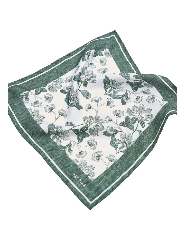 Kiwanuka Pocket Square in Green White image 2