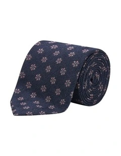 Lambardi Tie in Navy Pink