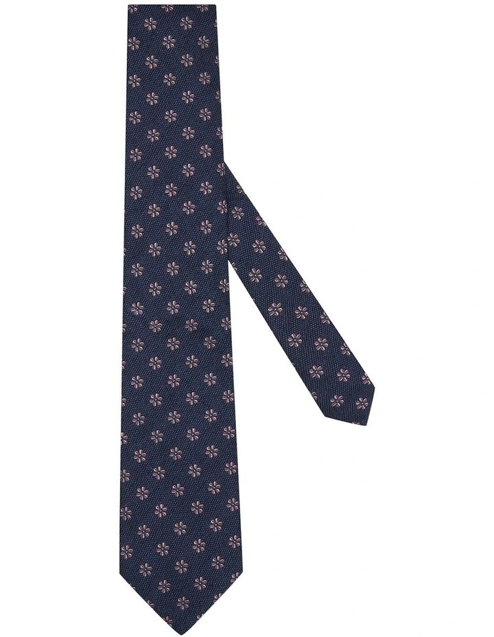 Lambardi Tie in Navy Pink image 2