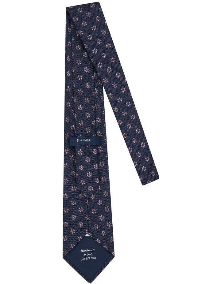 Lambardi Tie in Navy Pink image 3