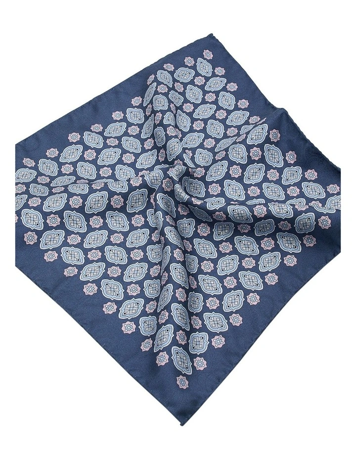 Lorenzi Pocket Square in Blue image 2