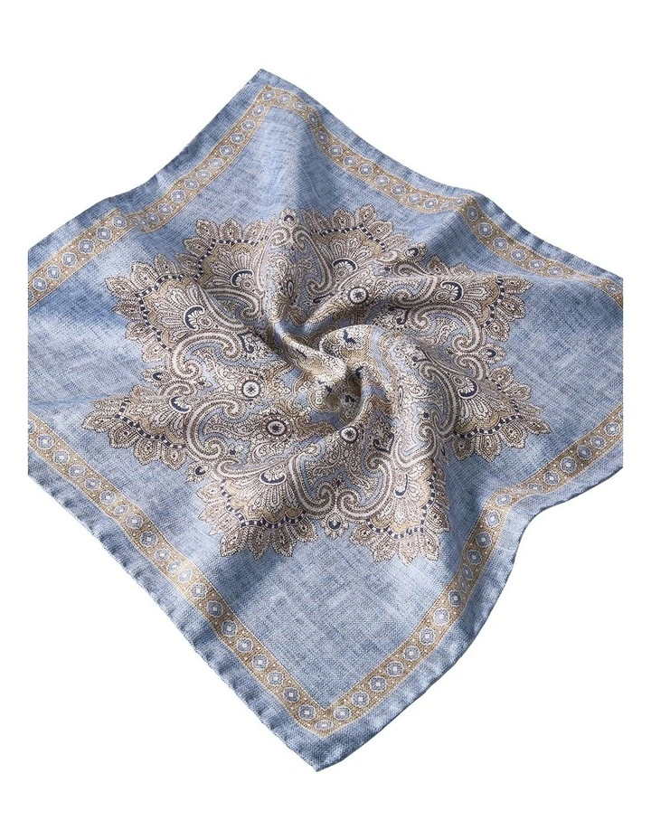 Lunardo Pocket Square in Blue image 3