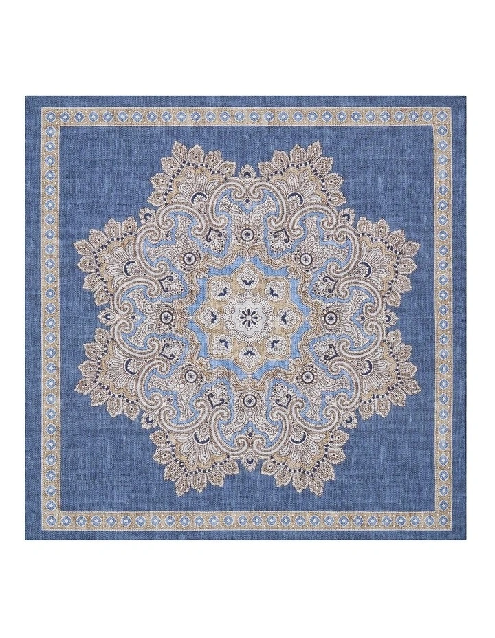 Lunardo Pocket Square in Denim image 1