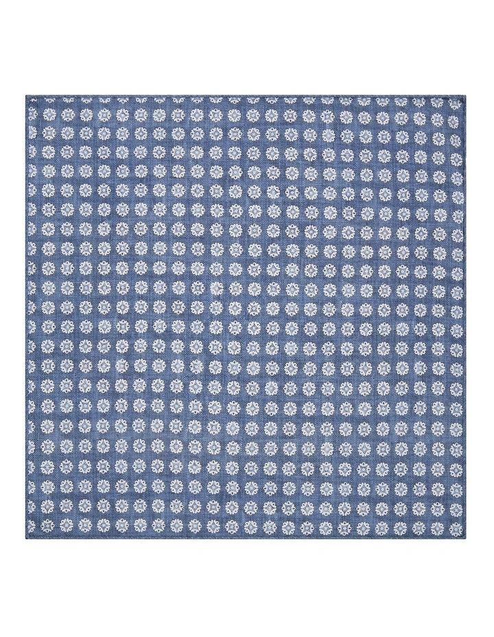 Lunardo Pocket Square in Denim image 2