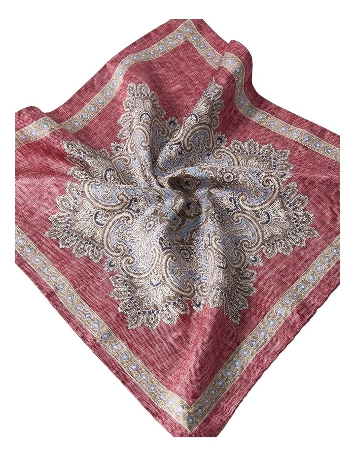 Lunardo Pocket Square in Red image 3