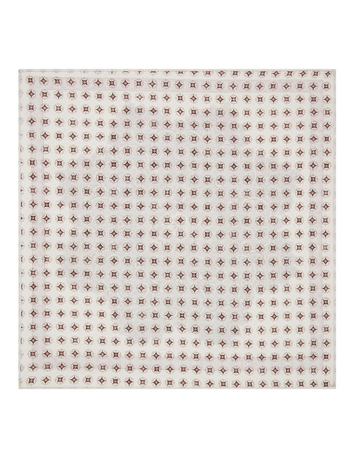 Lunardo Pocket Square in White Peach image 2