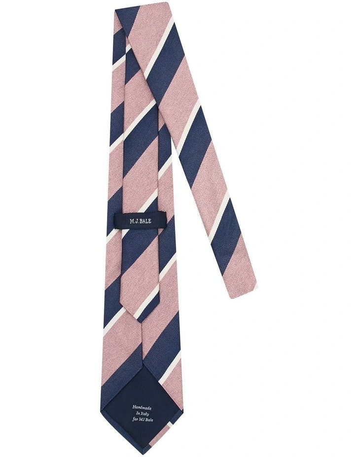 Mantica Tie in Navy Pink image 2