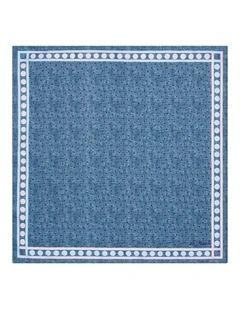 Marcombe Pocket Square in Denim