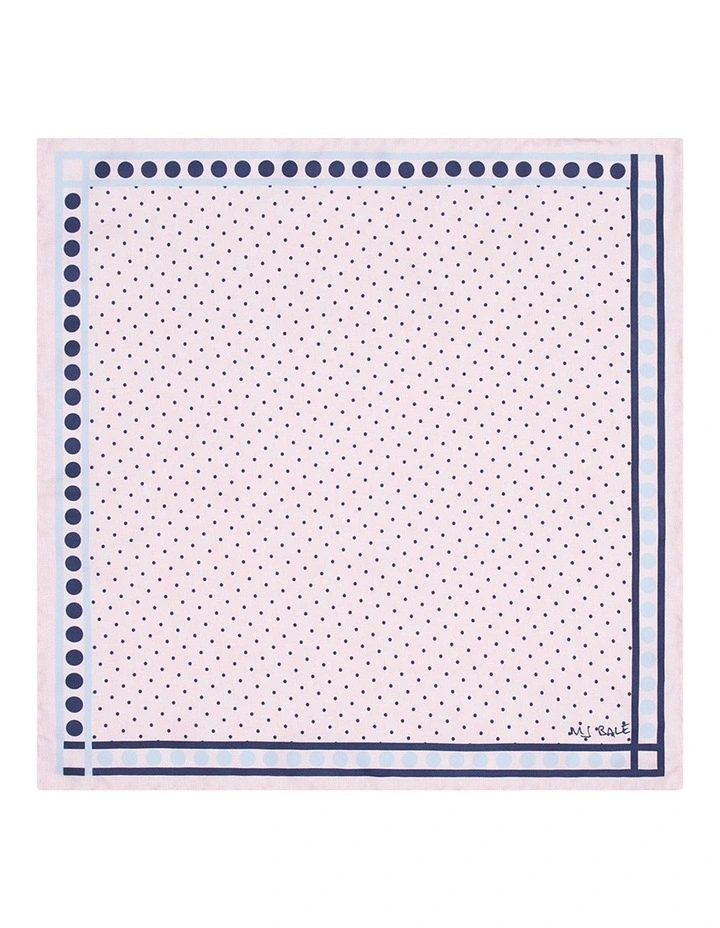 Marcombe Pocket Square in Pink image 1