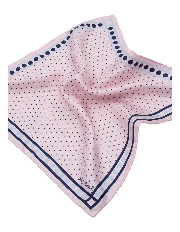 Marcombe Pocket Square in Pink image 2