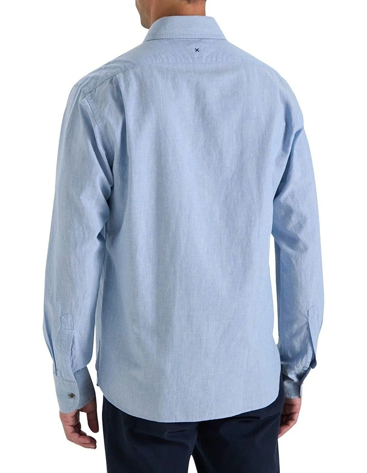 Martelly Shirt in Frozen Denim image 3
