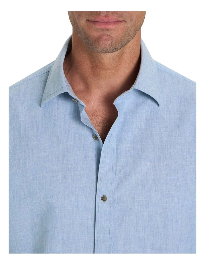 Martelly Shirt in Frozen Denim image 4