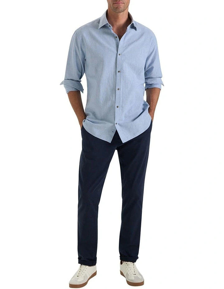 Martelly Shirt in Frozen Denim image 5