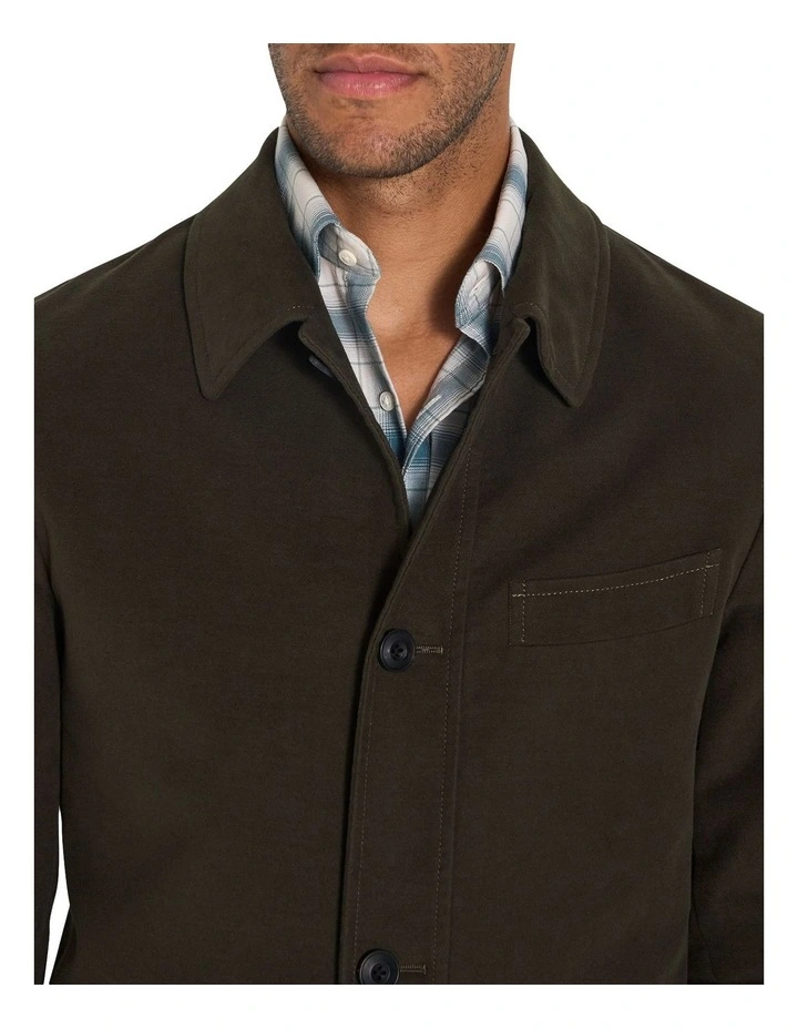 Mawson Moleskin Jacket in Khaki image 4