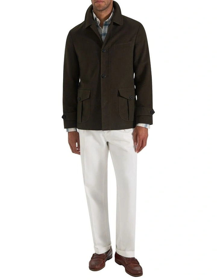 Mawson Moleskin Jacket in Khaki image 6
