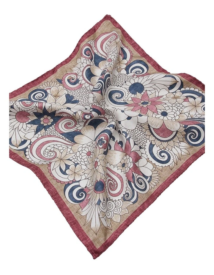 Montelano Pocket Square in Red image 2