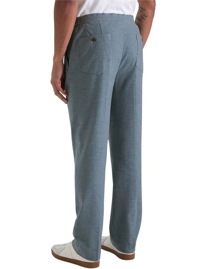 Norwood Drawstring Trouser in Denim Melange image 2