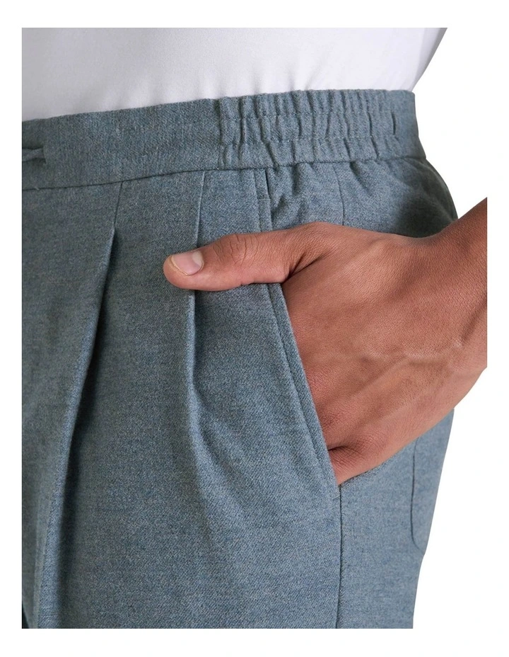 Norwood Drawstring Trouser in Denim Melange image 3