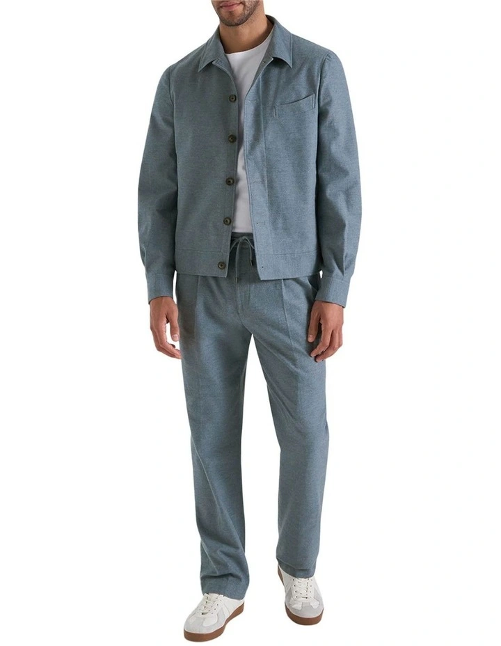 Norwood Drawstring Trouser in Denim Melange image 4