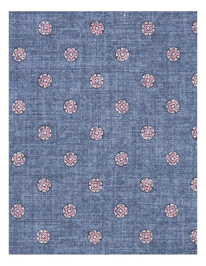 Orsini Pocket Square in Blue Pink image 4