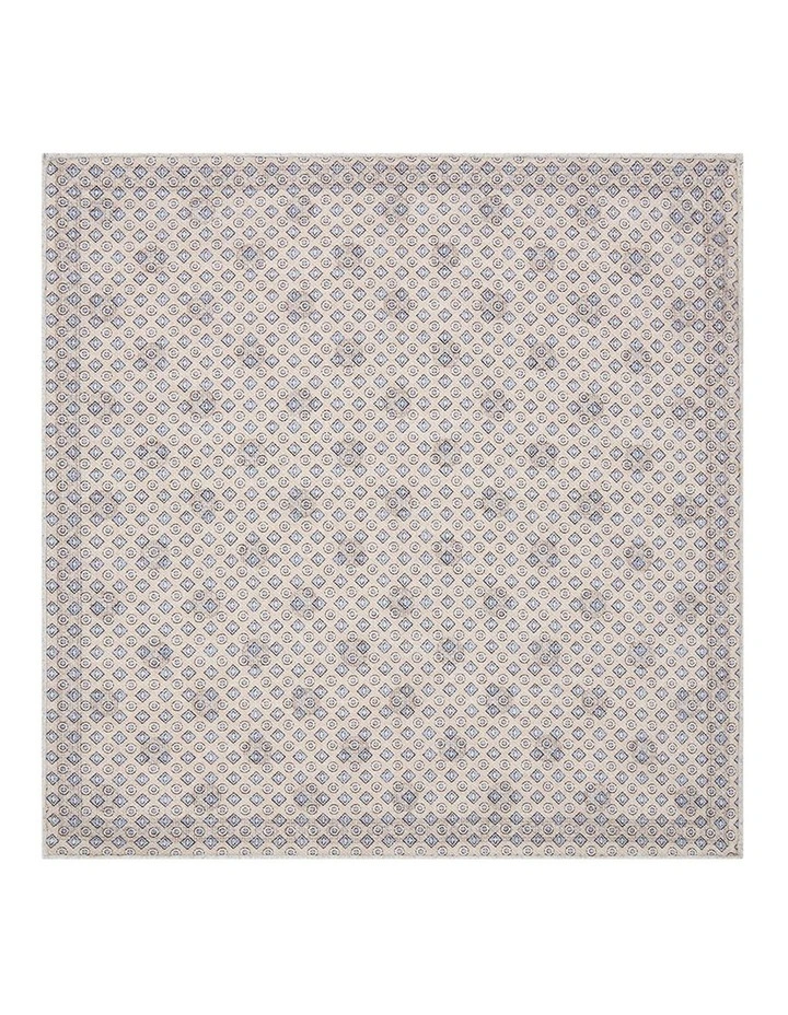 Orsini Pocket Square in Blue White image 2