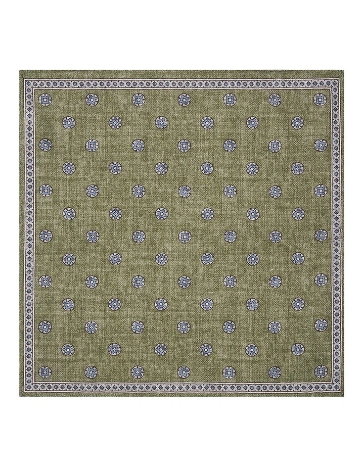 Orsini Pocket Square in Green image 1