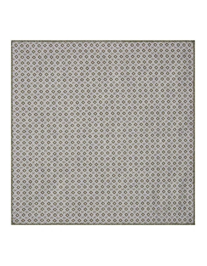 Orsini Pocket Square in Green image 2