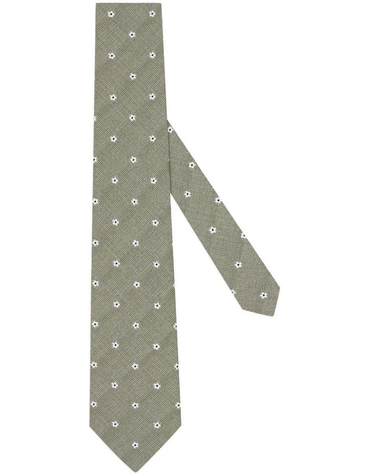 Pasetti Tie in Green Navy White image 1