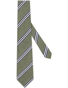 Revalli Tie in Green Navy White