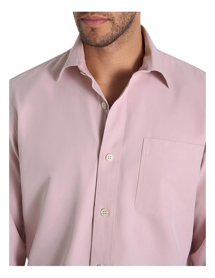 Ridgeway Sea Cotton Shirt in Washed Wine image 4