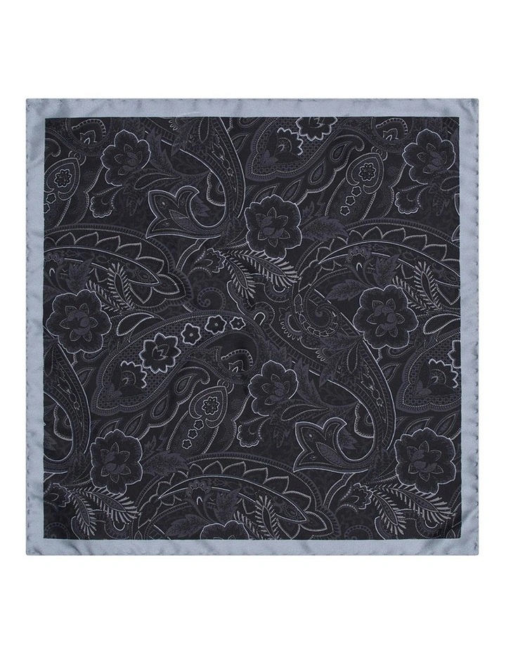 Rossetti Pocket Square in Black image 1
