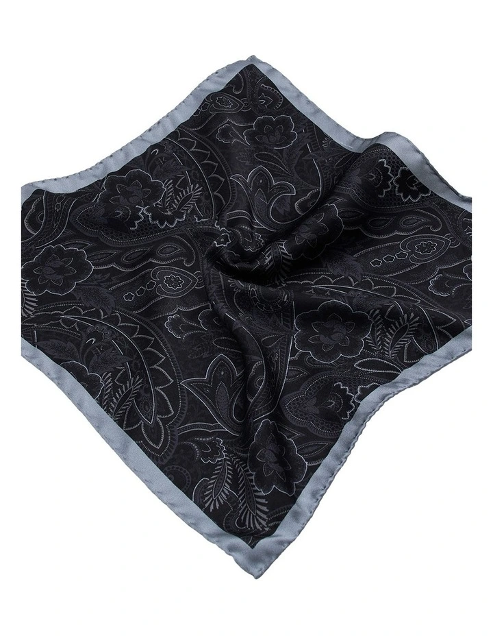 Rossetti Pocket Square in Black image 2