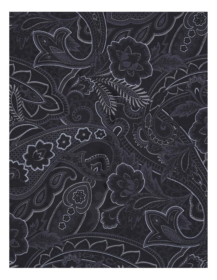 Rossetti Pocket Square in Black image 3